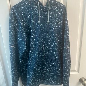 Men's Navy Speckled Hoodie Sweater